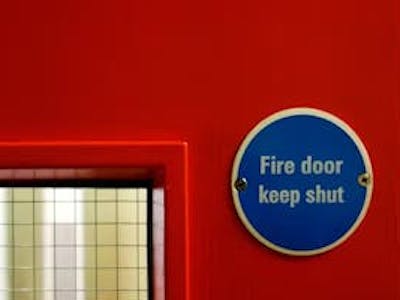 An image of a fire door