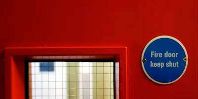 An image of a fire door