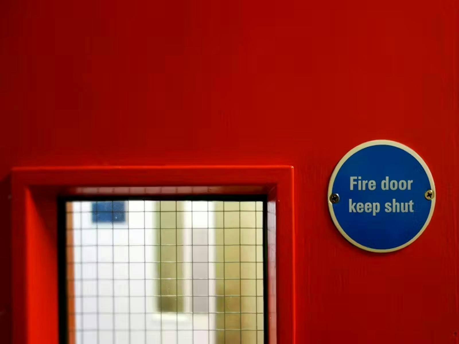 An image of a fire door