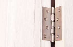 An image of a door hinge