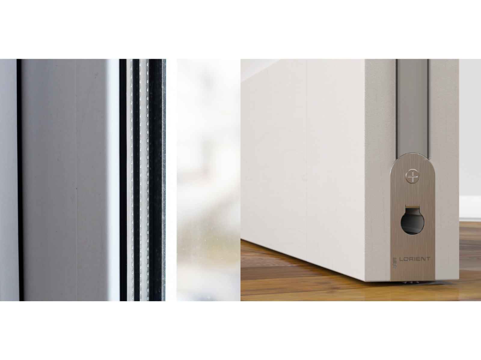 An image of an intumescent strip and smoke seal