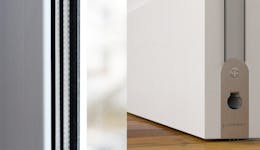 An image of an intumescent strip and smoke seal