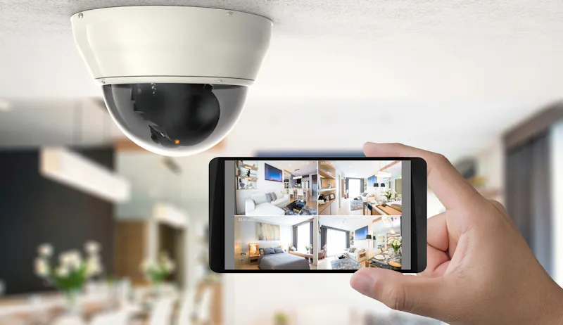 An image of a home security system