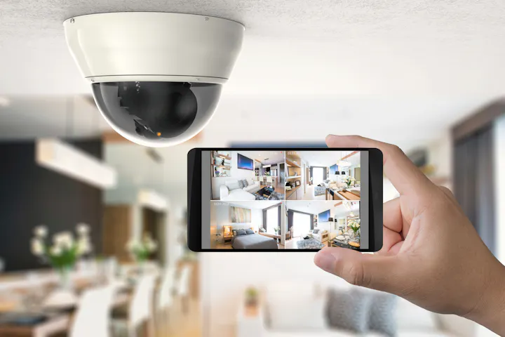 An image of a home security system