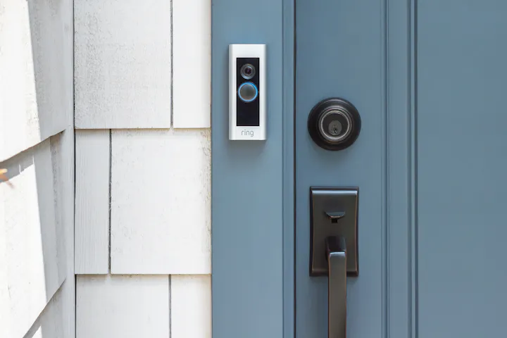 An image of a secure front door