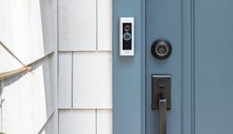 An image of a secure front door