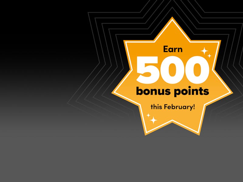 An image promoting our TradeXtra bonus points campaign