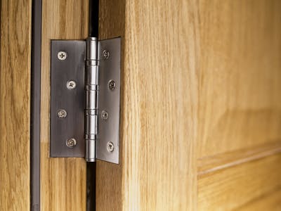 An image of a door hinge