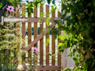 An image of a garden gate