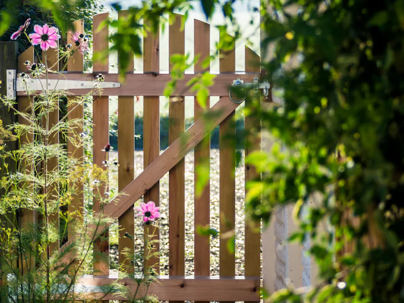 An image of a garden gate