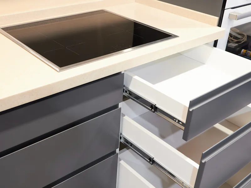 An image of kitchen drawer runners