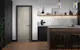 An image of a light grey internal door