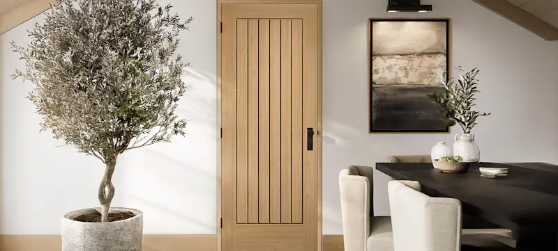 An image of an internal wooden door