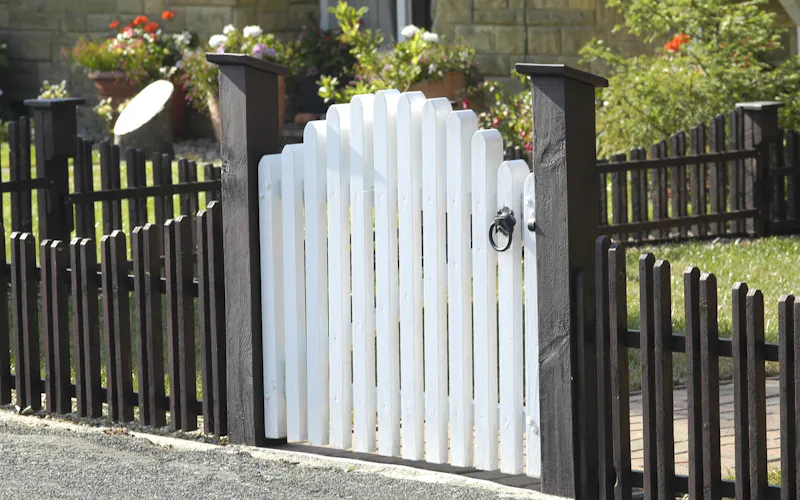 An image of a garden gate