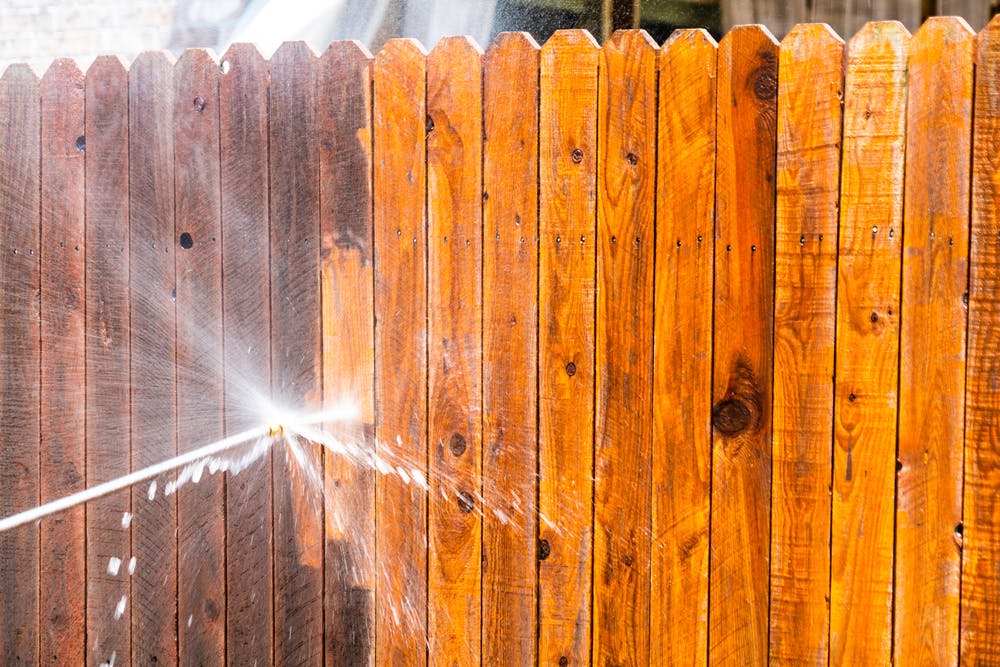 Pressure Washing Fence