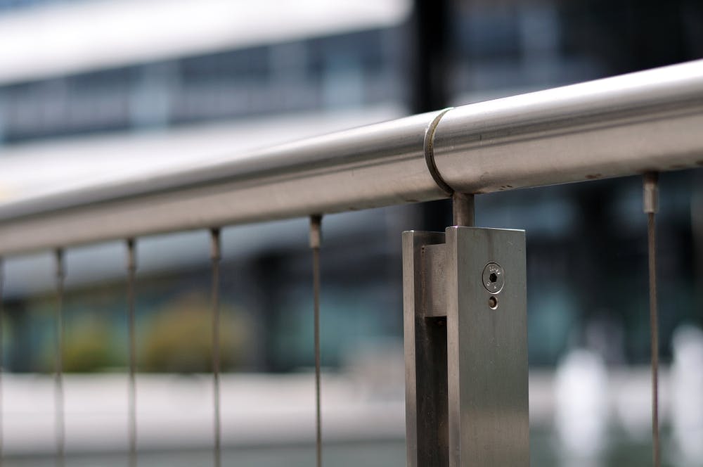 Wire Balustrade With Vertical Railings