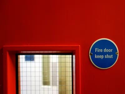 An image of a fire door