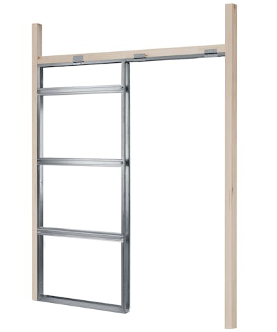 An image of a pocket door frame