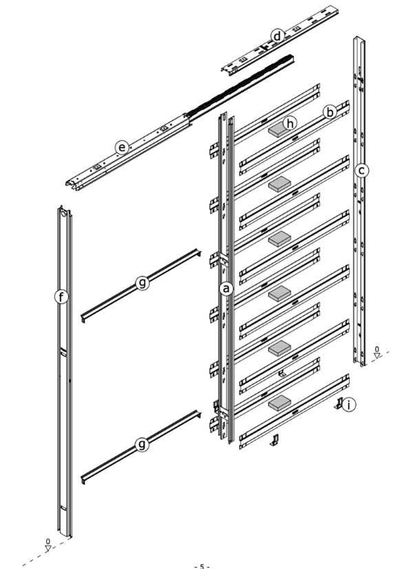 A pocket door frame