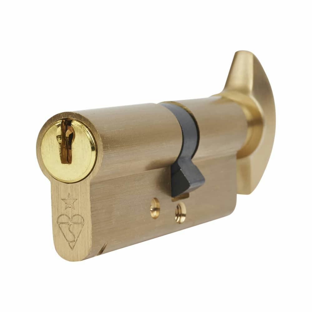 An image of a half thumb-turn lock