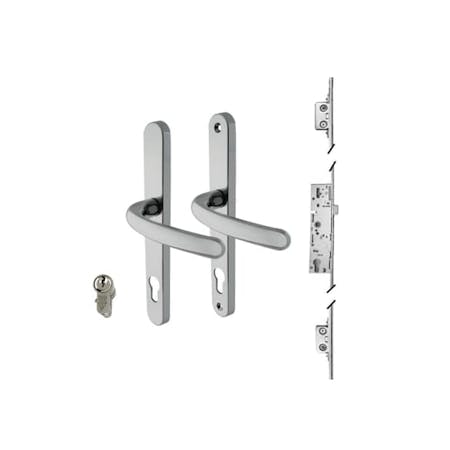 An image of a lever-operated multipoint lock