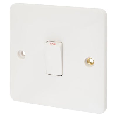 An image of a white light switch