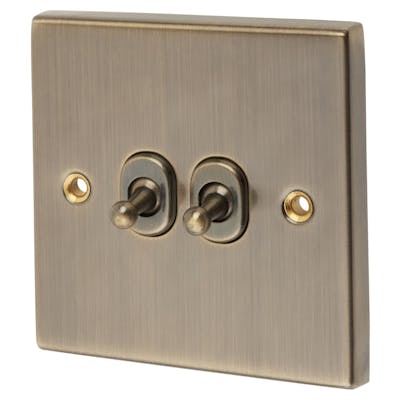 An image of a toggle light switch