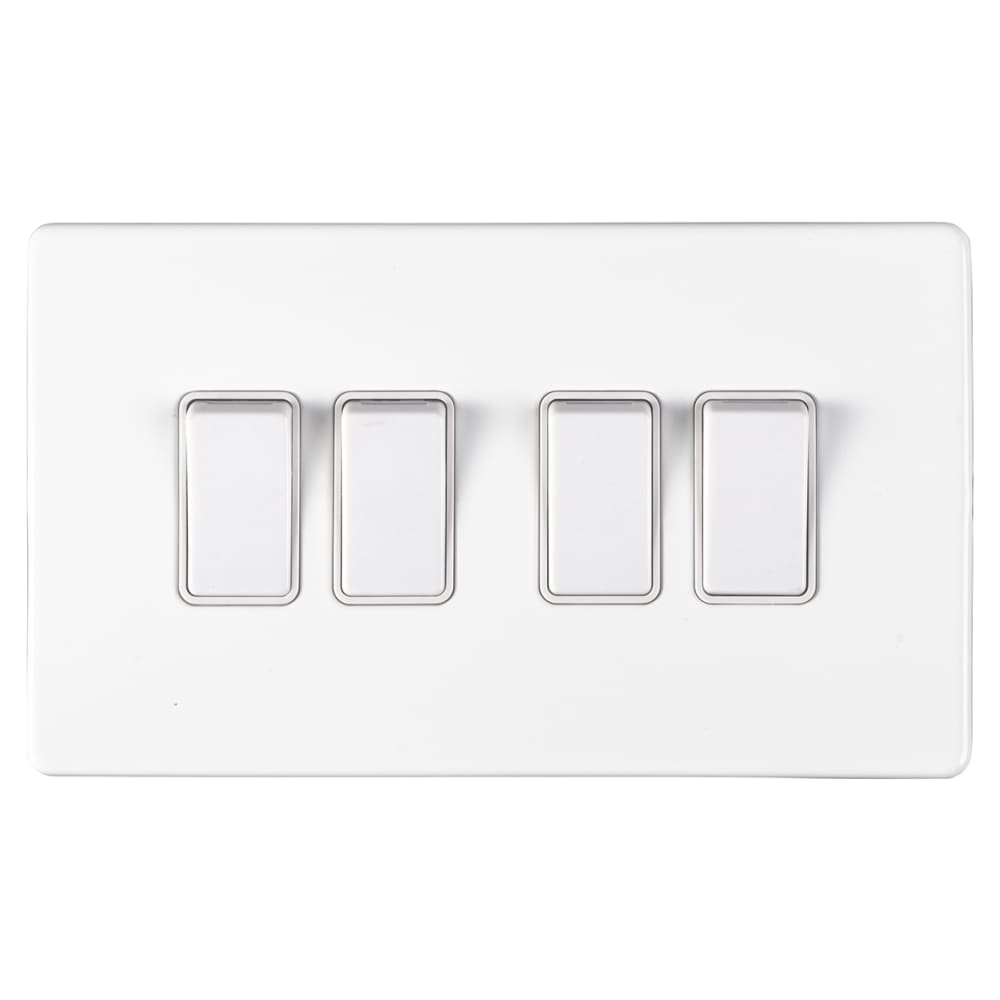 An image of a 4 gang light switch