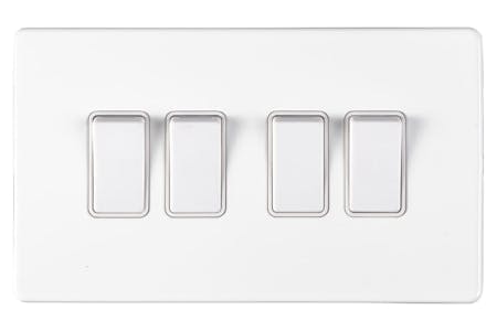 An image of a 4 gang light switch