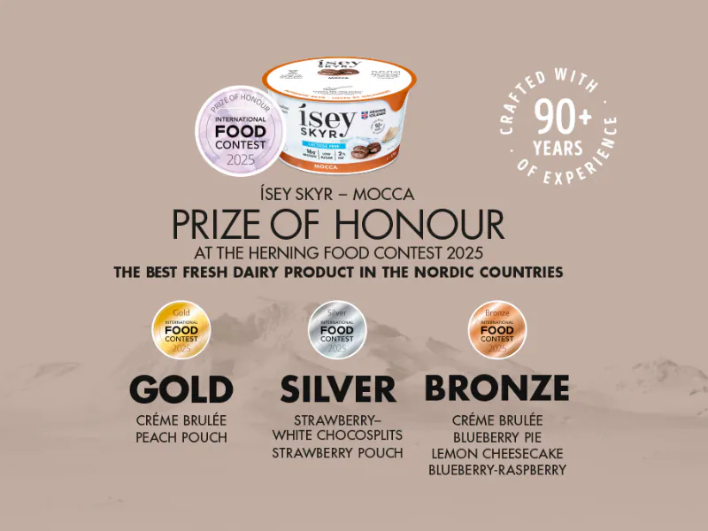 Ísey Skyr has received with multiple awarded at Herning Denmark 2025
