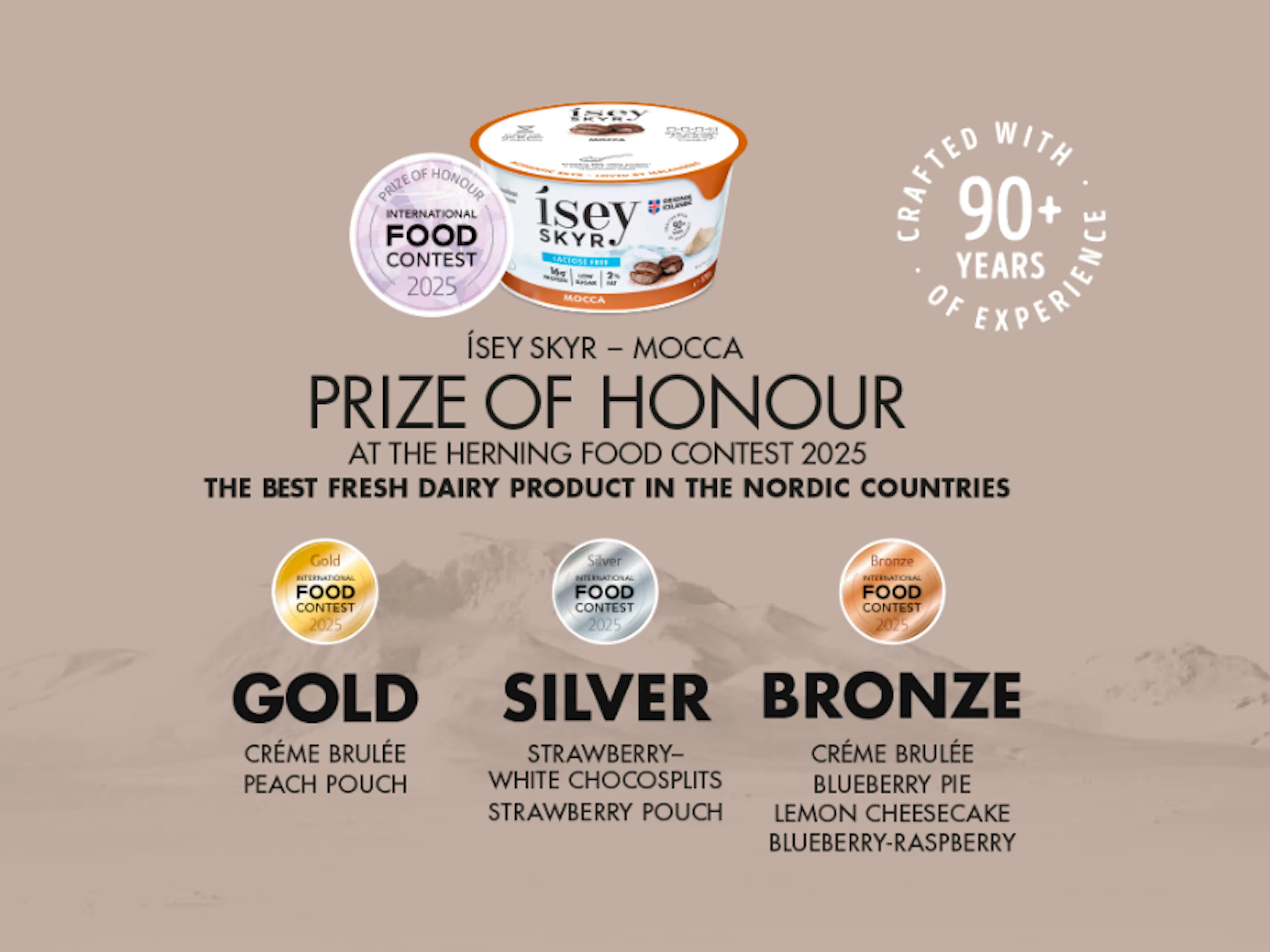 Ísey Skyr has received with multiple awarded at Herning Denmark 2025