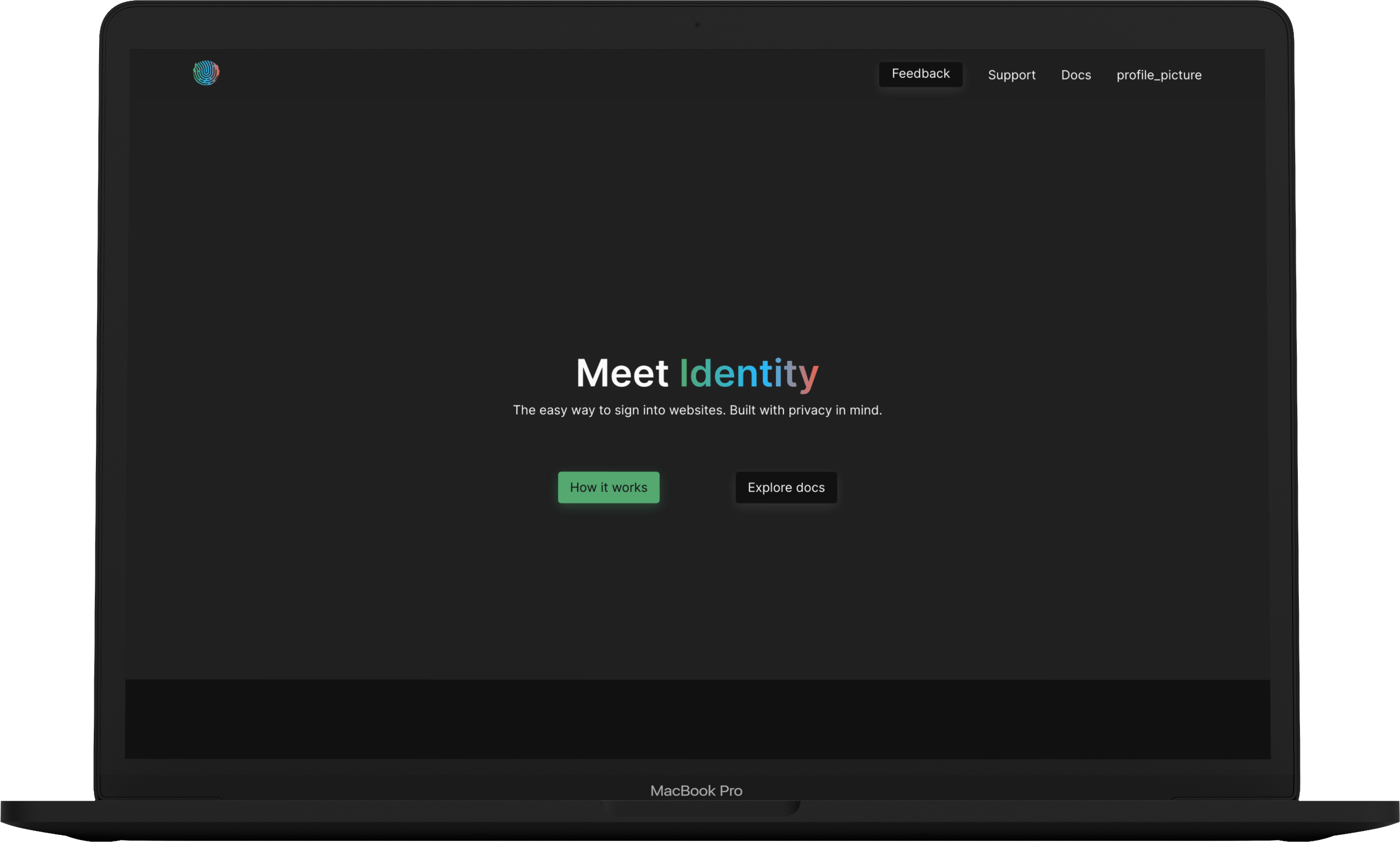 Identity Homepage