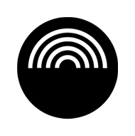 Black and White circle icon for ISKO Unique