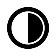 Black and White circle icon of ISKO Bold feature