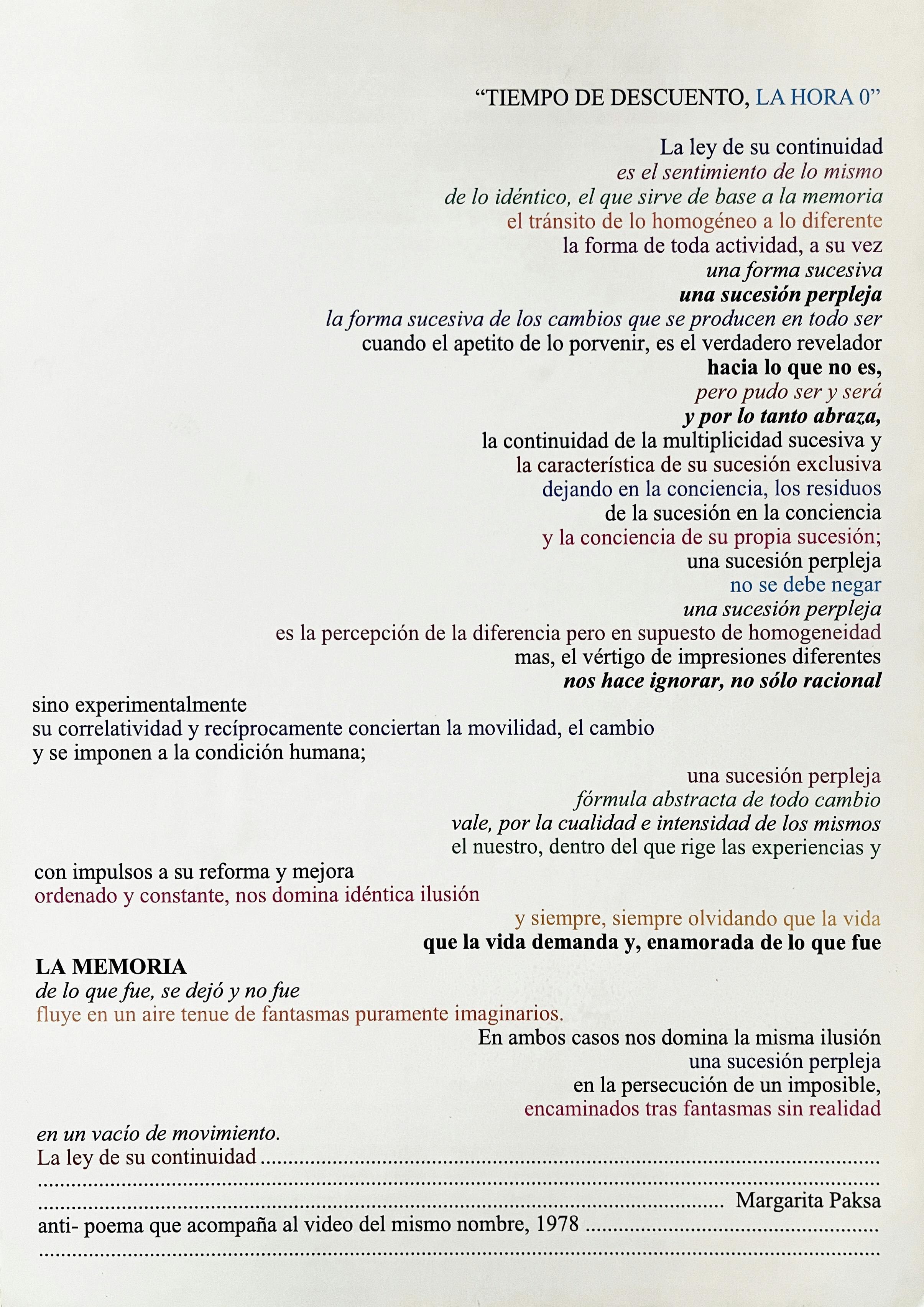 Typed text in colorful lettering
