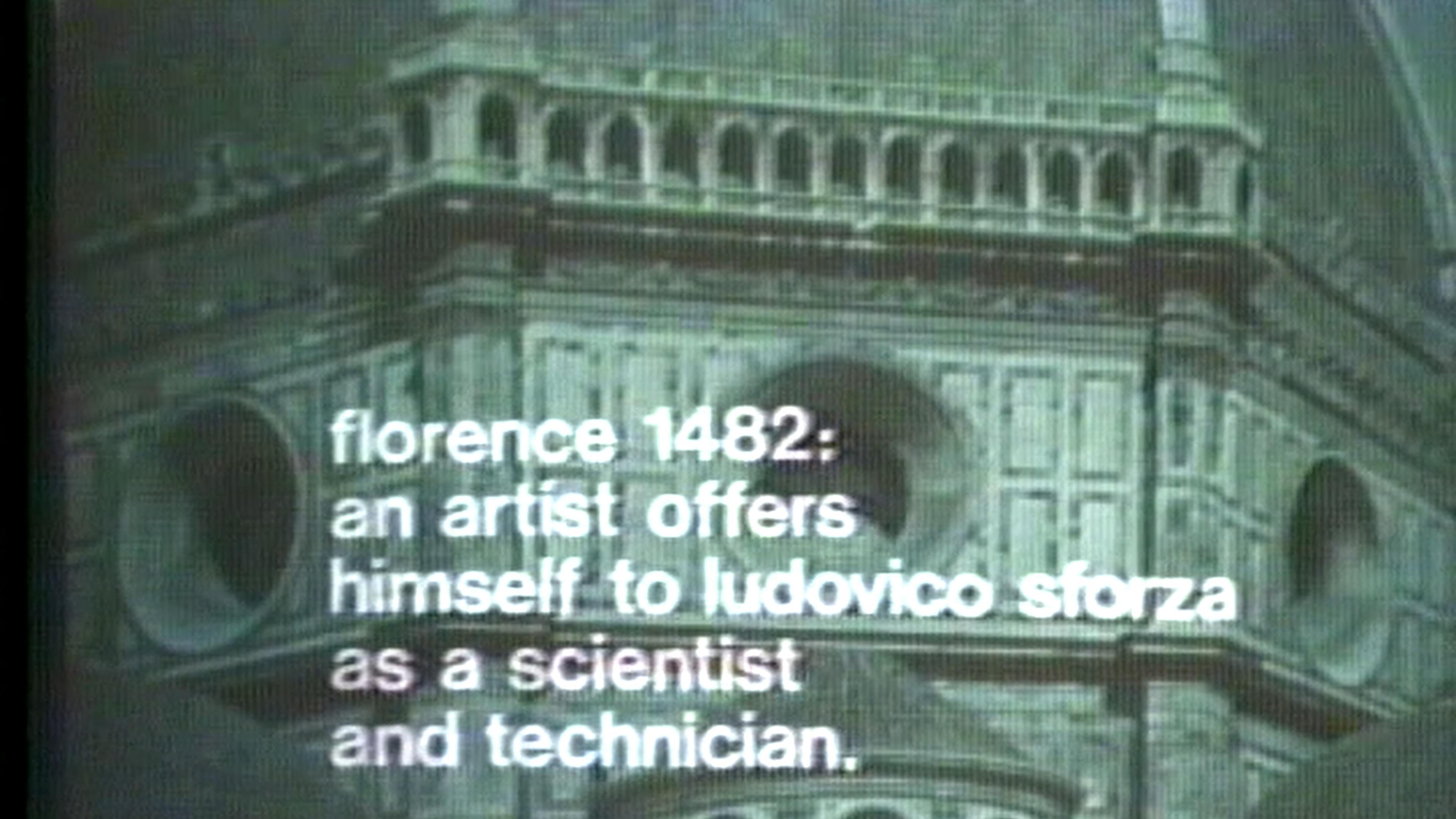 Black-and-white film still of a dome