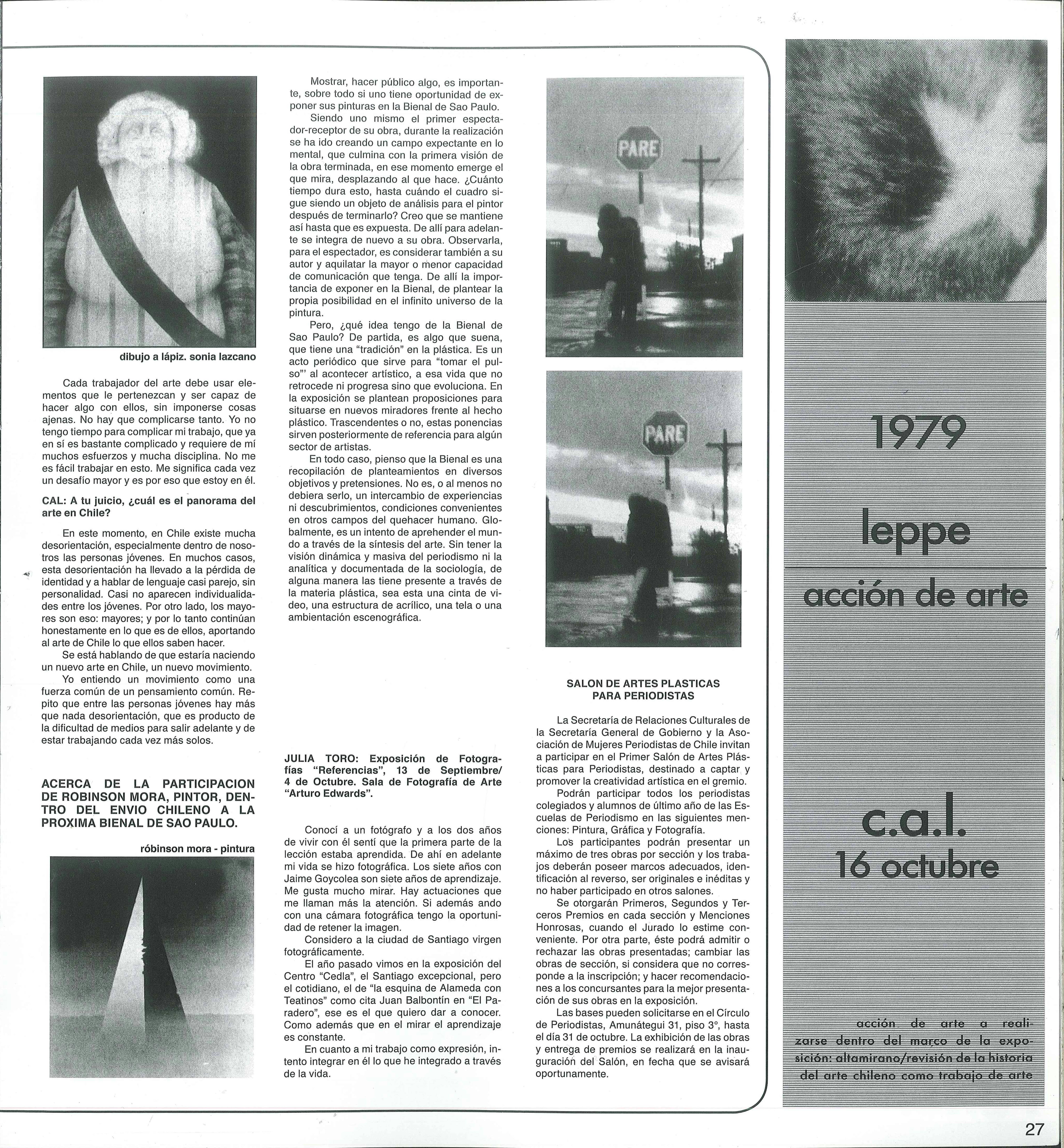 Two-page magazine spread