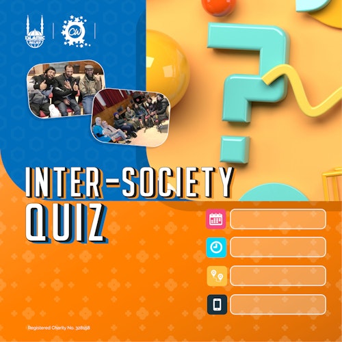 Inter-Society Quiz Template Poster