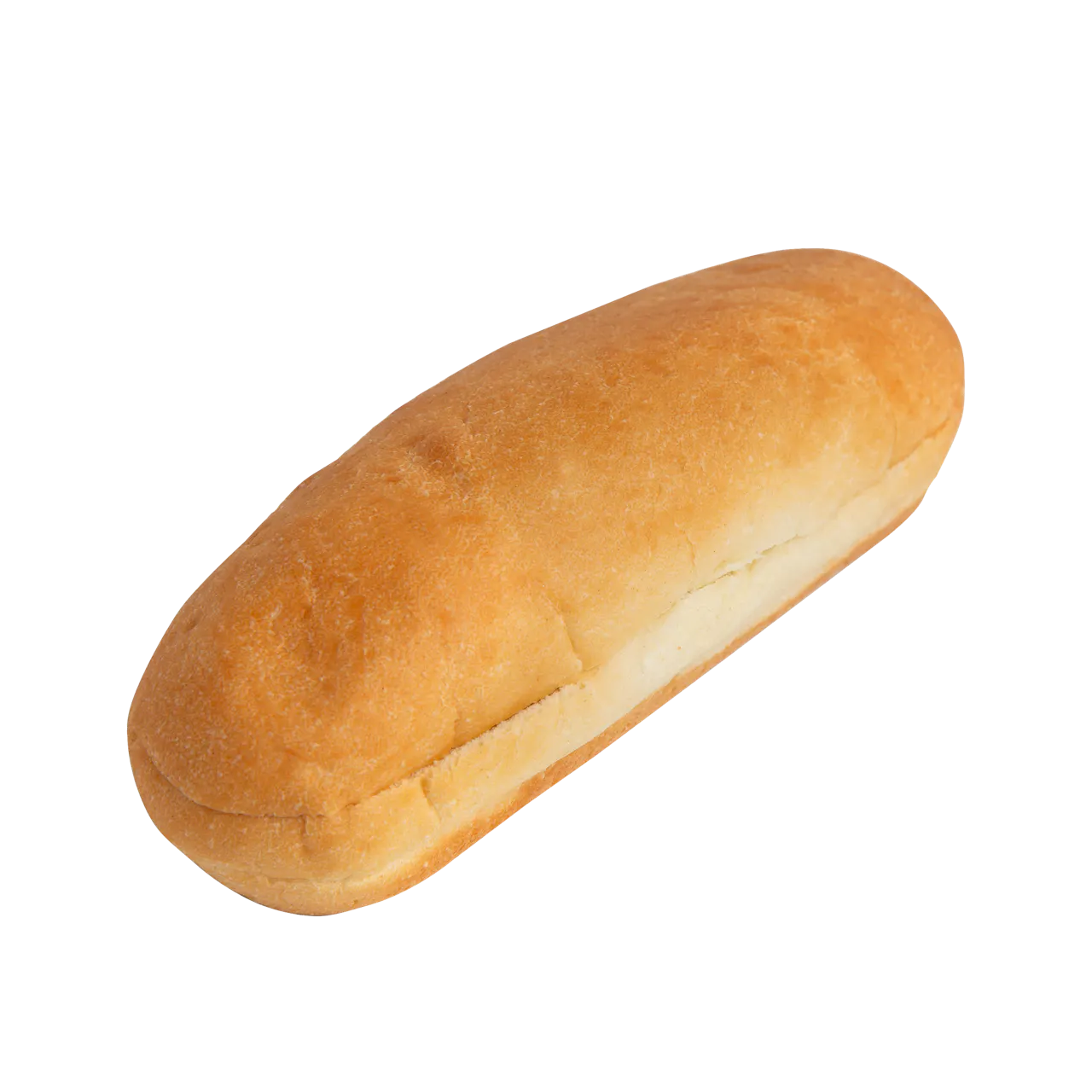 Retail hot dog white bun