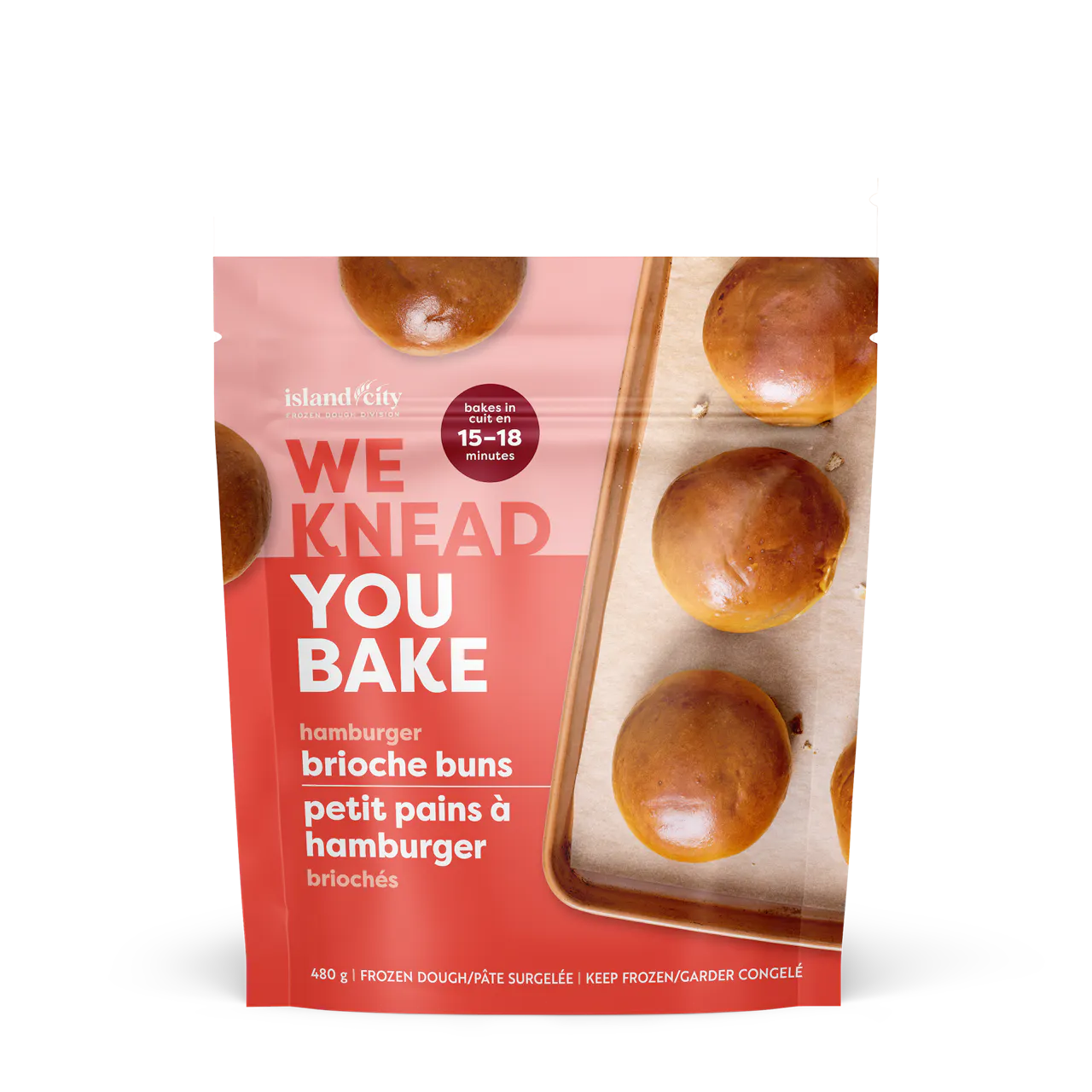 Frozen dough brioche buns