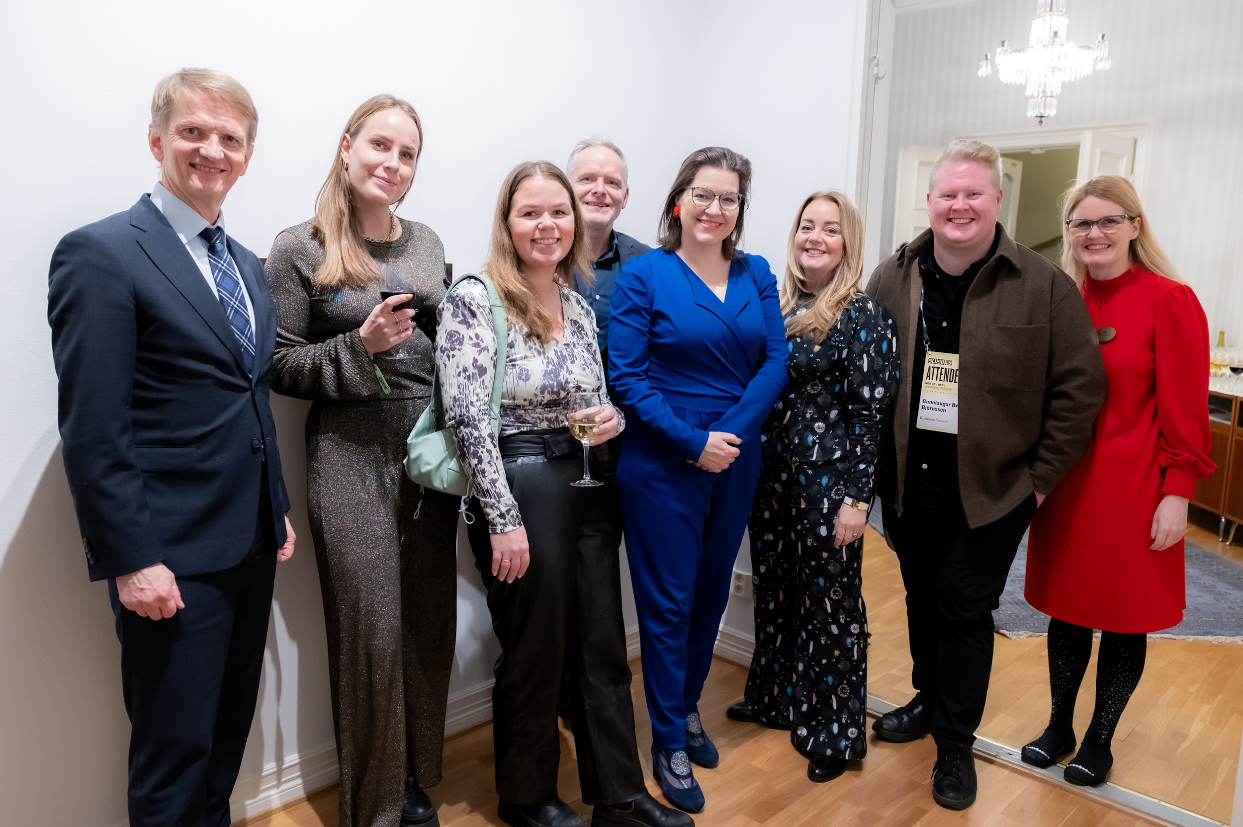 Harald Aspelund, Karítas Ósk Harðardóttir, Guðfinna Birta Valgeirsdóttir, Ágýst Sigurðarson, Eliza Reid, Jarþrúður Ásmundsdóttir, Gunnlaugur Bragi Björnsson og Arna L. Þorgeirsdóttir