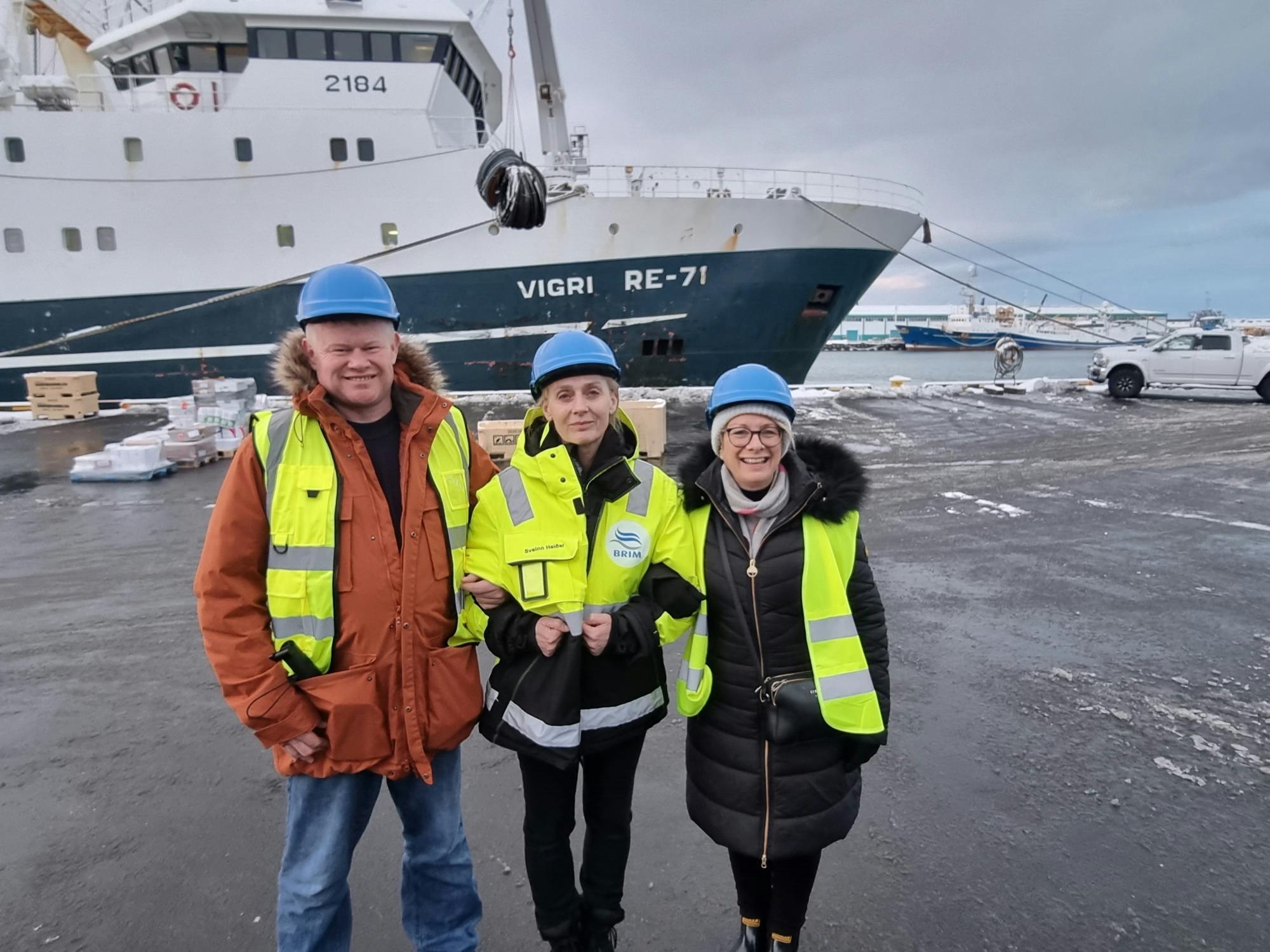 Some representatives from UK fish & chips industry visiting Iceland