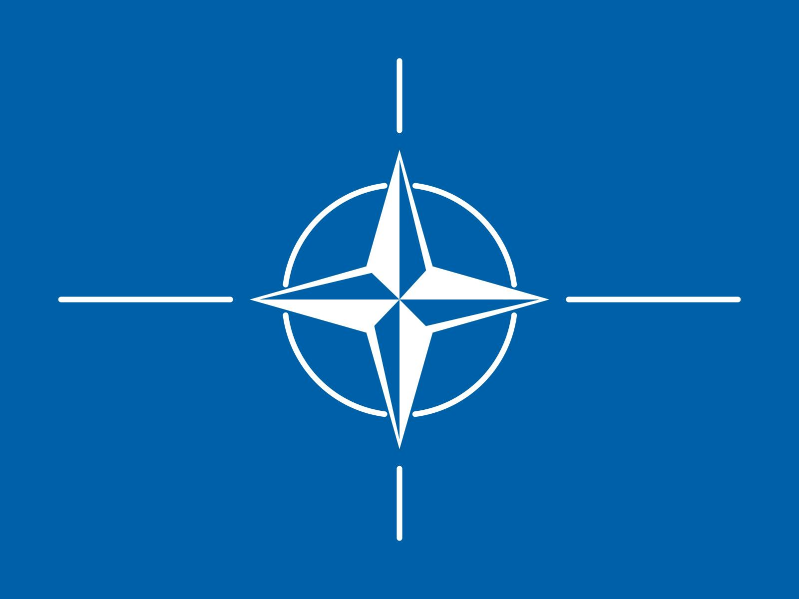 The flag of NATO 