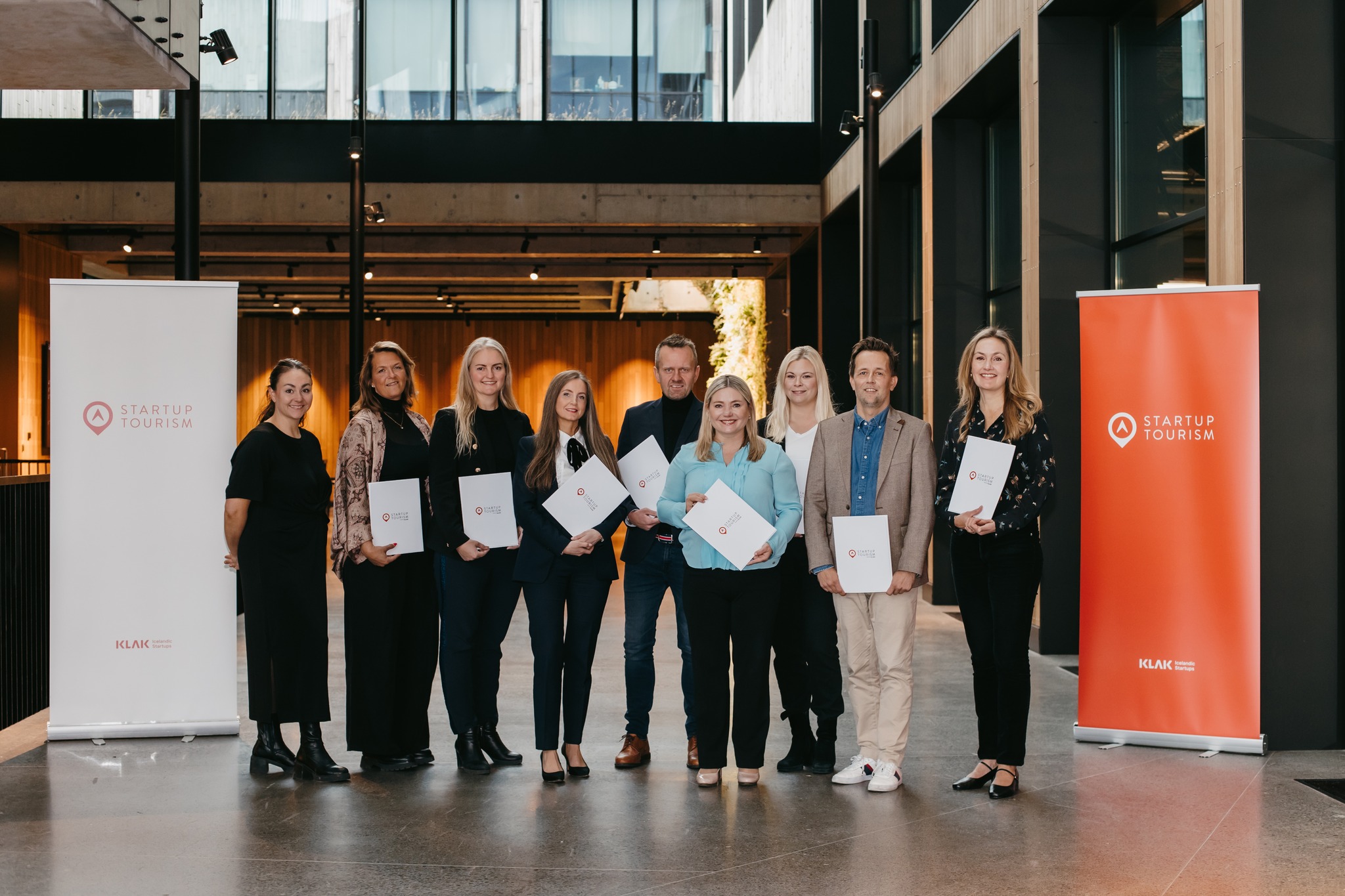 Bakhjarlar viðskiptahraðalsins Startup Tourism í Grósku þann 16. september 2024.