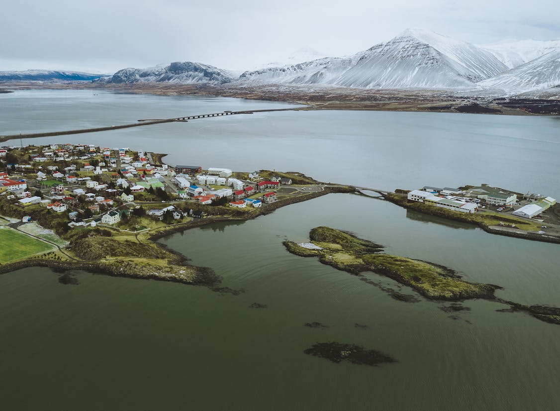 Borgarnes að vetri