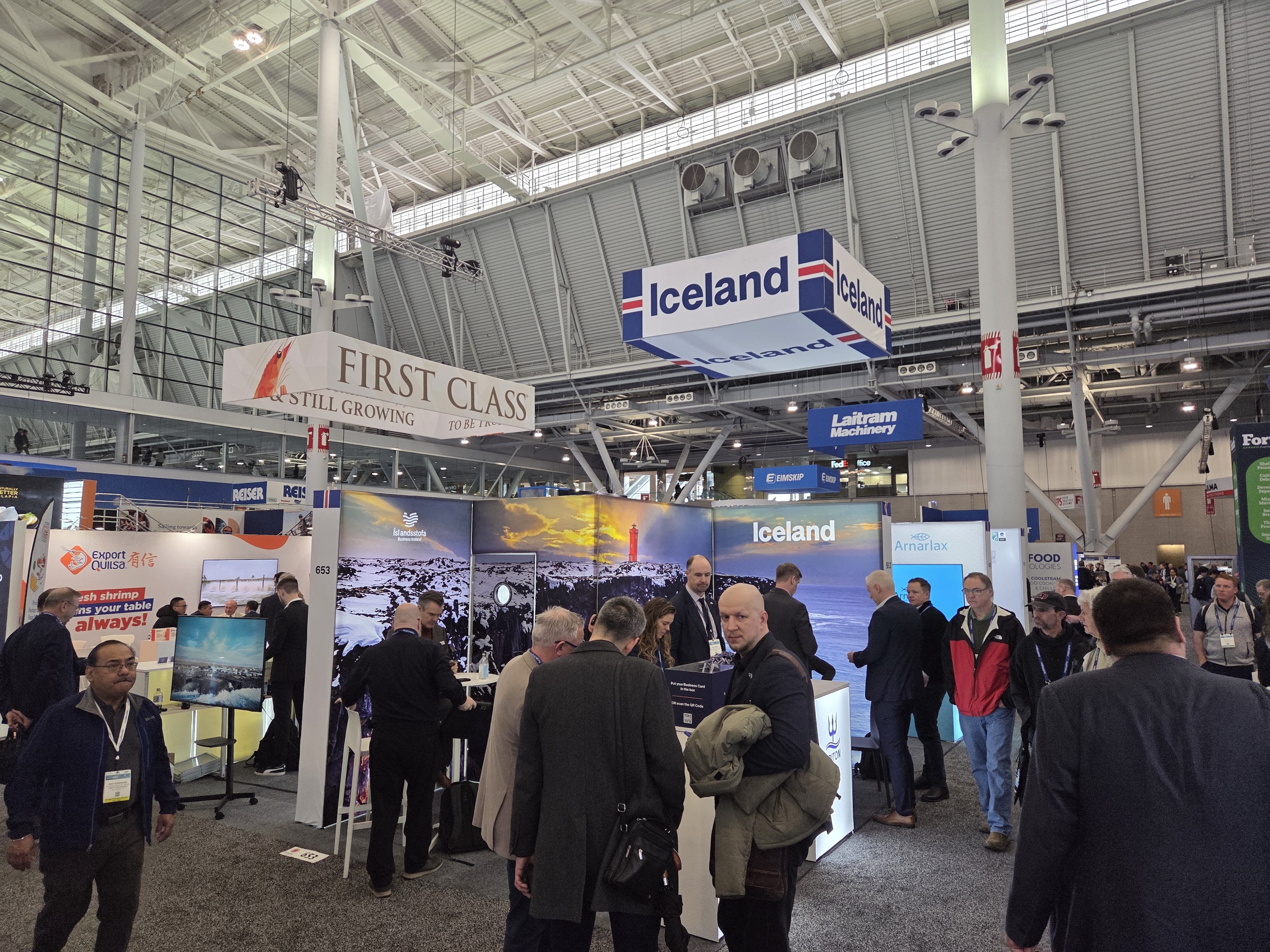 Svæði Íslands á sjávarútvegssýningunni í Boston 2026.