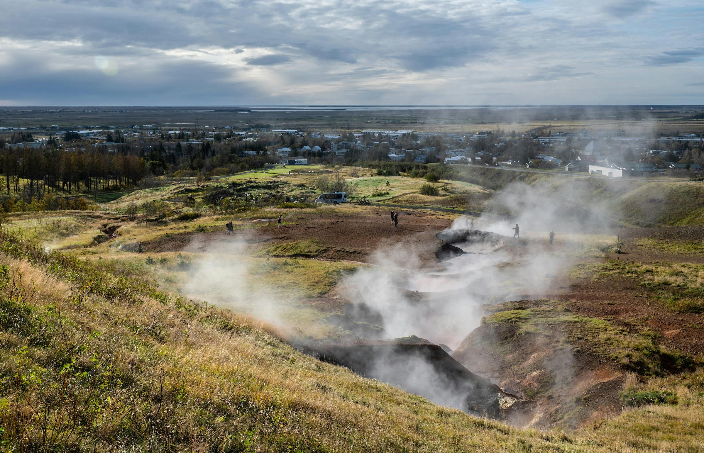 Geothermal zone in Iceland