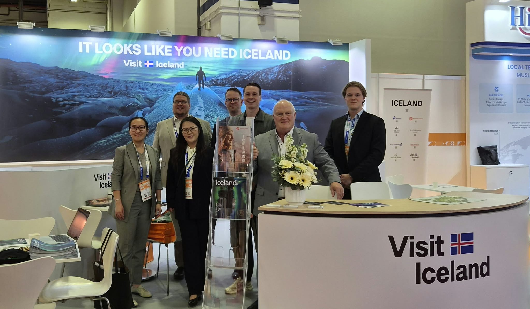 Þátttakendur frá Íslandi á bás Íslands á ITB Asia 2026