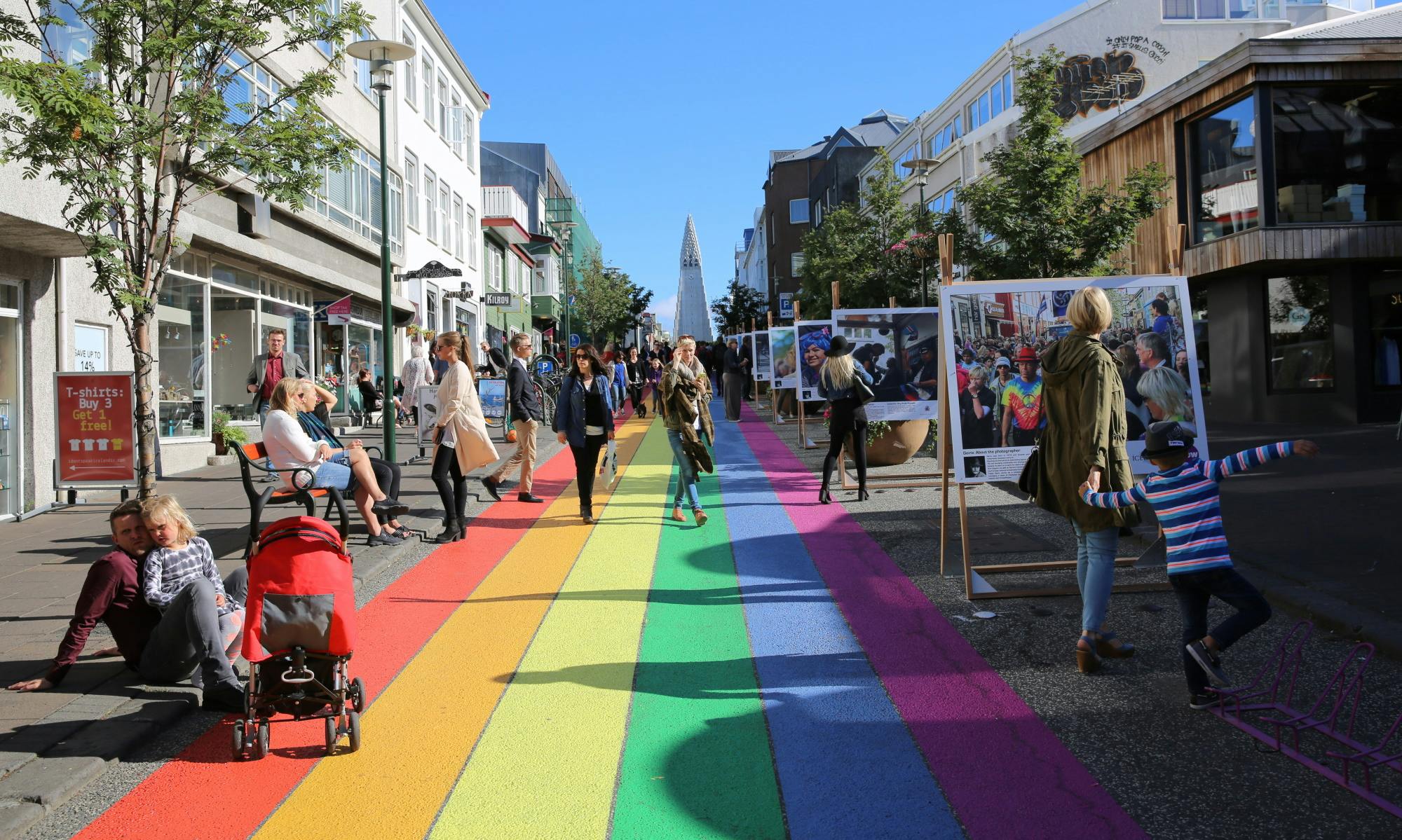 Rainbow street Reykjavík