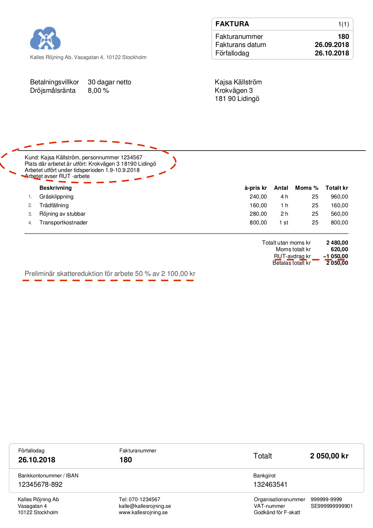 ROTavdrag Och RUTavdrag - Fakturamall Och Svar På 5 Vanliga Frågor - Isolta